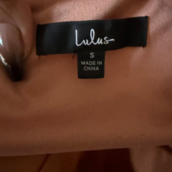 Lulus Rusty Rose Floral Print Maxi Dress Size S - Picture 8 of 9